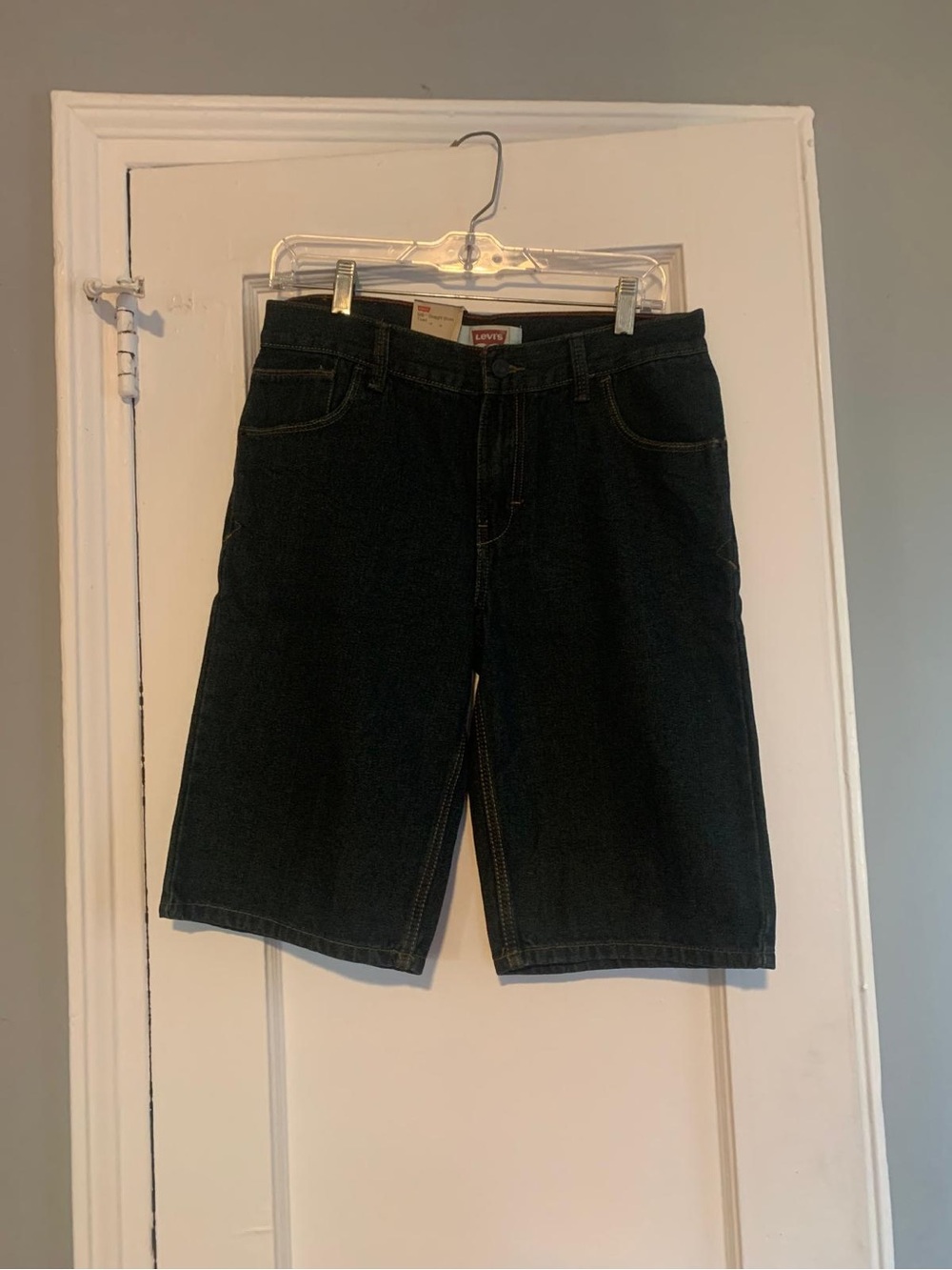 Levi's Boy’s Dark Wash Denim Shorts